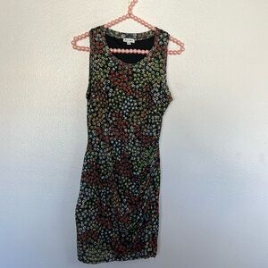 EUC Love Fire Sleeveless Floral Minidress Stretchy sz XS